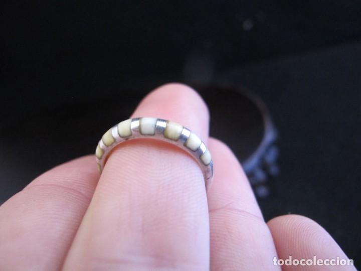 Joyeria: Anillo de plata con incrustaci&oacute;n - Foto 6