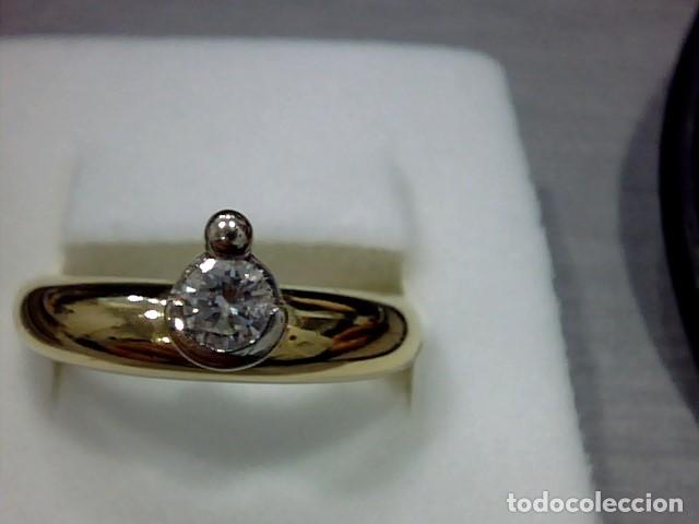 Joyeria: anillo en oro 18 kts con diamante - Foto 1