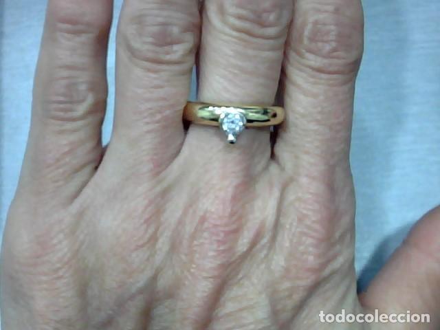Joyeria: anillo en oro 18 kts con diamante - Foto 2