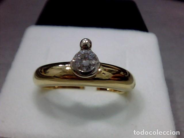Joyeria: anillo en oro 18 kts con diamante - Foto 4