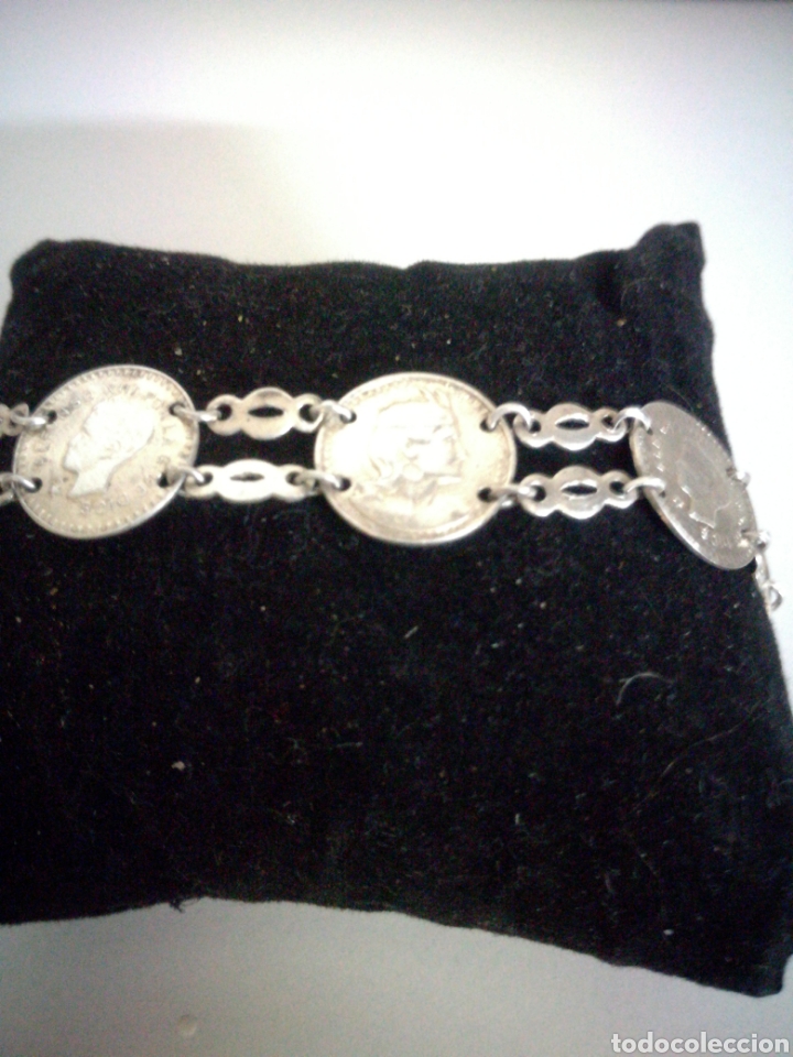 Joyeria: Pulsera de plata con monedas - Foto 2