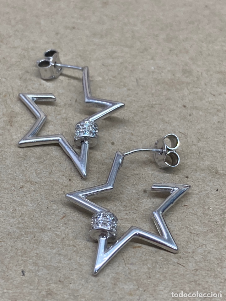 Joyeria: Pendientes de plata nueva sin usar - Foto 1