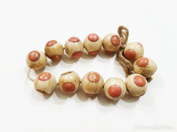 Joyeria: Pulsera con cuentas de hueso. - Foto 4
