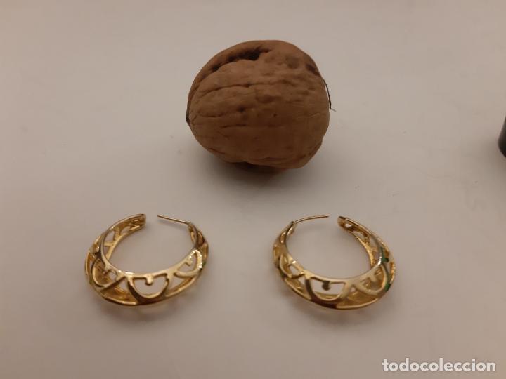 Joyeria: PENDIENTES AROS DORADOS BISUTERIA - Foto 4