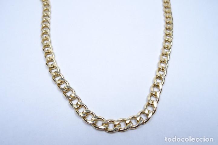 Joyeria: Cadena collar gruesa en oro modelo barbado - Foto 2