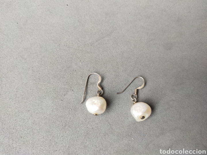 Joyeria: PENDIENTES DE PLATA Y PERLAS. - Foto 6