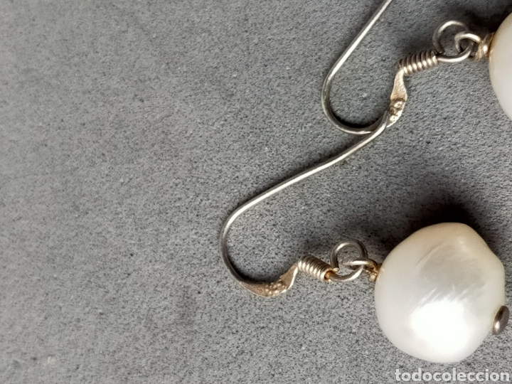 Joyeria: PENDIENTES DE PLATA Y PERLAS. - Foto 7