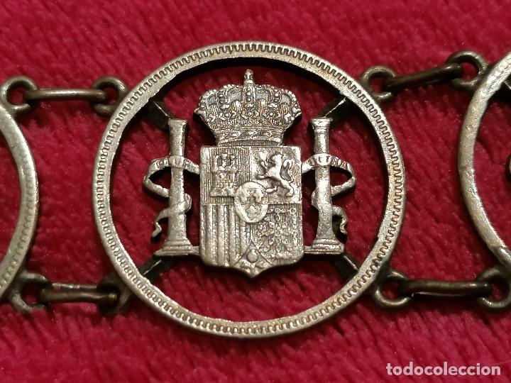 Joyeria: PULSERA ANTIGUA DE PLATA TROQUELADA - Foto 4
