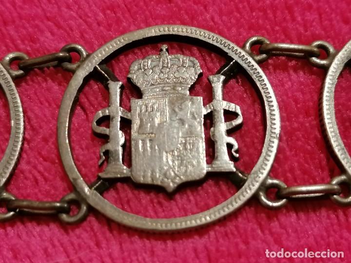 Joyeria: PULSERA ANTIGUA DE PLATA TROQUELADA - Foto 5