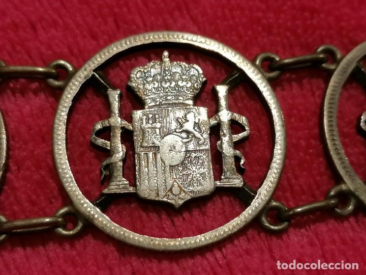 Joyeria: PULSERA ANTIGUA DE PLATA TROQUELADA - Foto 6