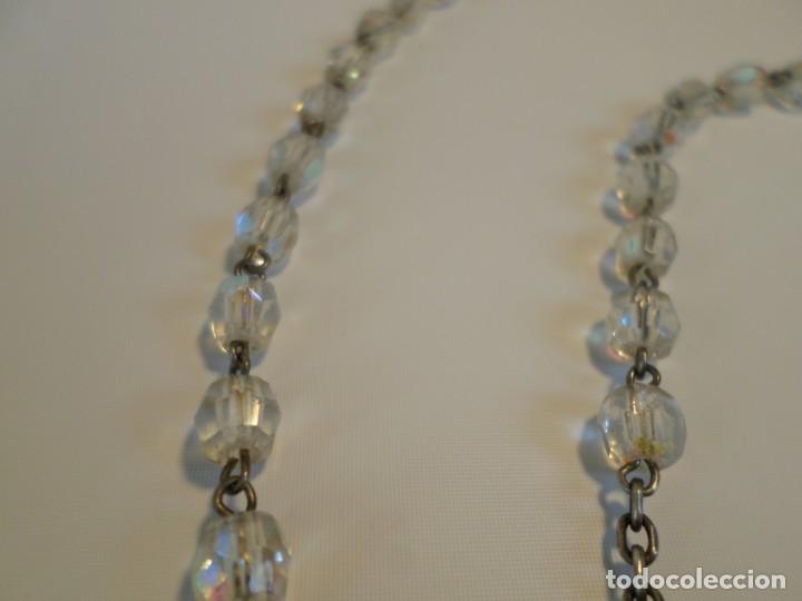 Joyeria: ANTIGUO ROSARIO DE PLATA Y CRISTAL - Foto 4