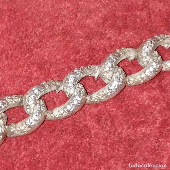 Joyeria: PULSERA DE DAMA. PLATA CINCELADA. ESPA&Ntilde;A. CIRCA 1950 - Foto 3