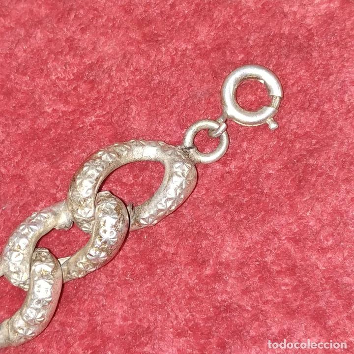 Joyeria: PULSERA DE DAMA. PLATA CINCELADA. ESPA&Ntilde;A. CIRCA 1950 - Foto 4