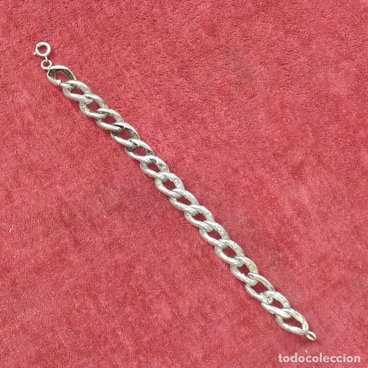 Joyeria: PULSERA DE DAMA. PLATA CINCELADA. ESPA&Ntilde;A. CIRCA 1950 - Foto 5