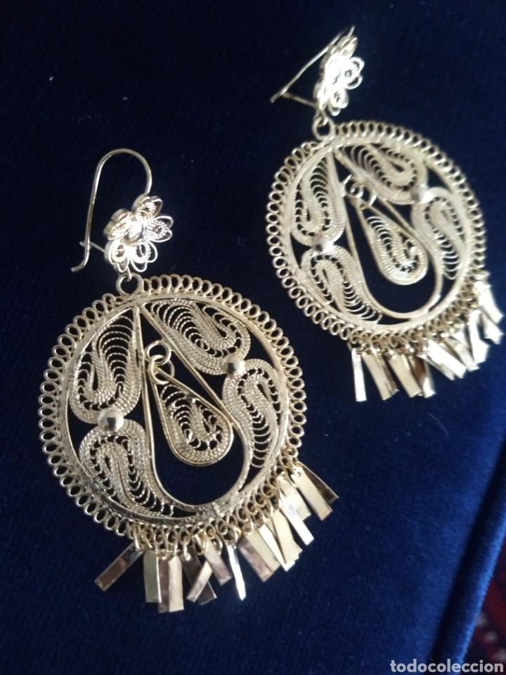 Joyeria: Pendientes de filigrana chapados - Foto 4