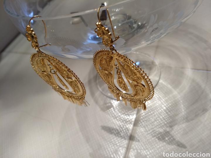 Joyeria: Pendientes de filigrana chapados - Foto 5