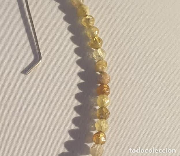 Joyeria: Pendientes granate grosularia en plata de ley - Foto 2