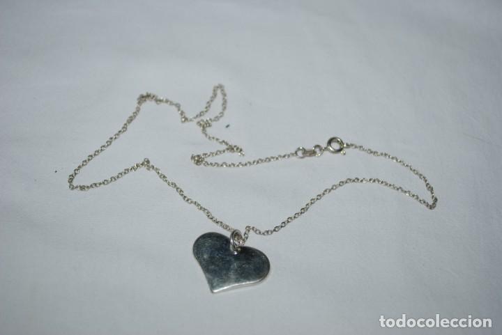 Joyeria: CADENA Y COLGANTE DE PLATA , EN FORMA DE CORAZON - Foto 1