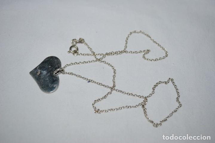 Joyeria: CADENA Y COLGANTE DE PLATA , EN FORMA DE CORAZON - Foto 2