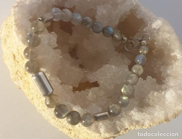 Joyeria: Pulsera Labradorita y plata de ley - Foto 1