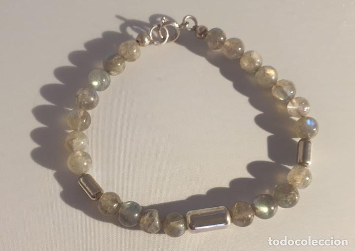 Joyeria: Pulsera Labradorita y plata de ley - Foto 2