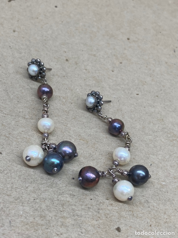 Joyeria: Pendientes de plata y perlas /P216 - Foto 1