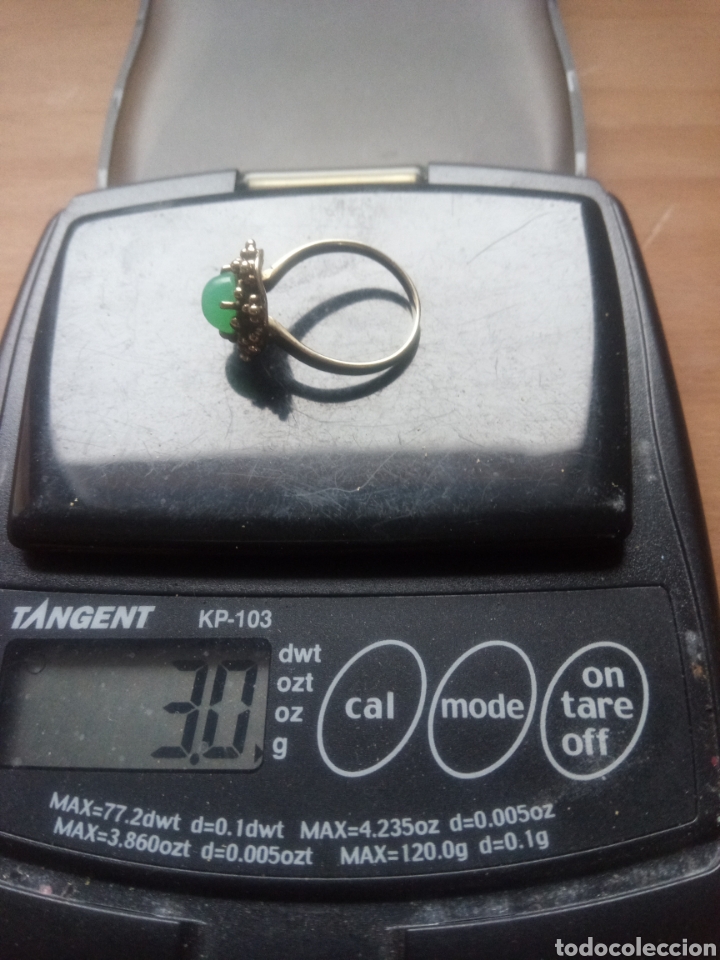 Joyeria: Anillo de oro 333 con Esmeralda gabuldon - Foto 1