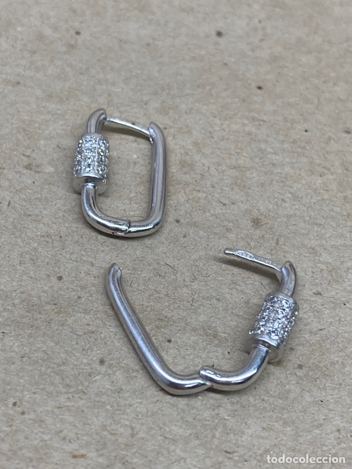 Joyeria: Pendientes de plata nuevos sin usar - Foto 2