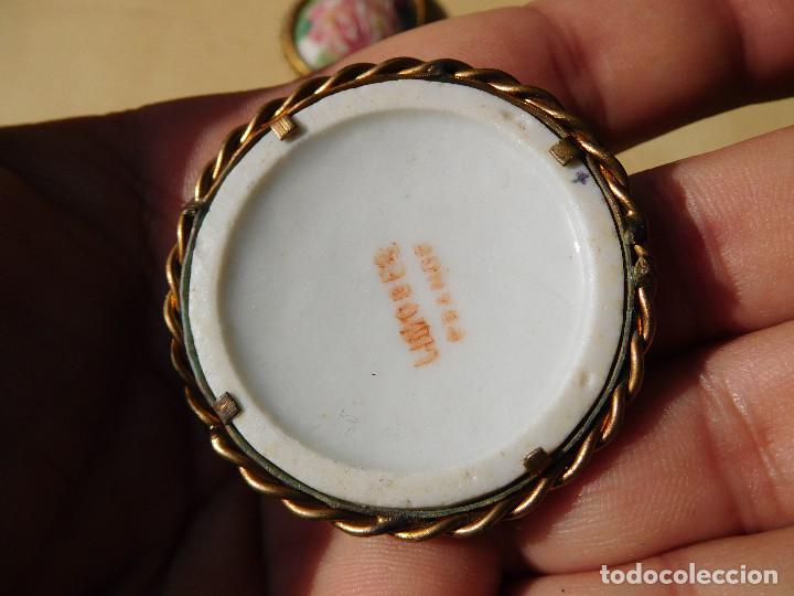 Joyeria: Broche antiguo esmalte de Limoges mujer - Foto 3