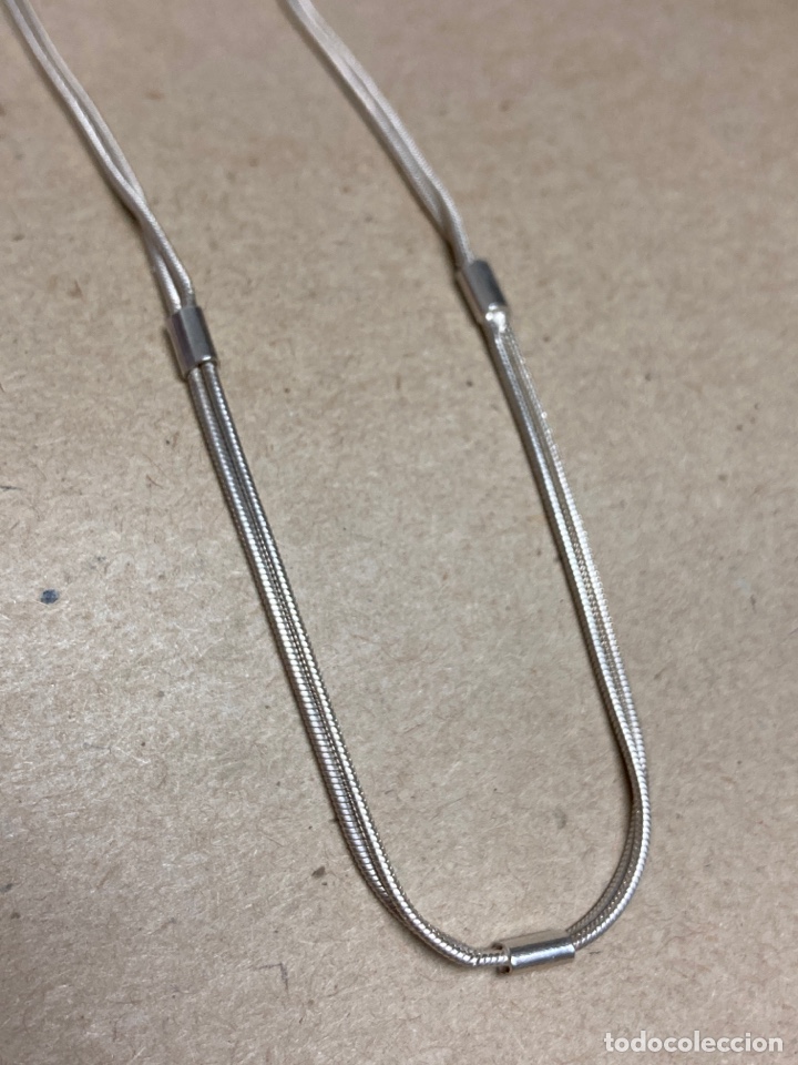 Joyeria: Gargantilla de plata con doble cadena - Foto 2
