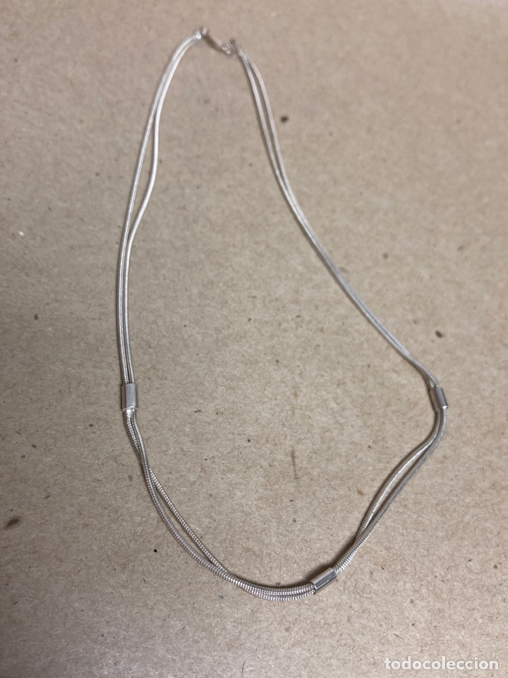 Joyeria: Gargantilla de plata con doble cadena - Foto 4