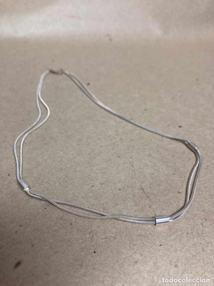 Joyeria: Gargantilla de plata con doble cadena - Foto 5