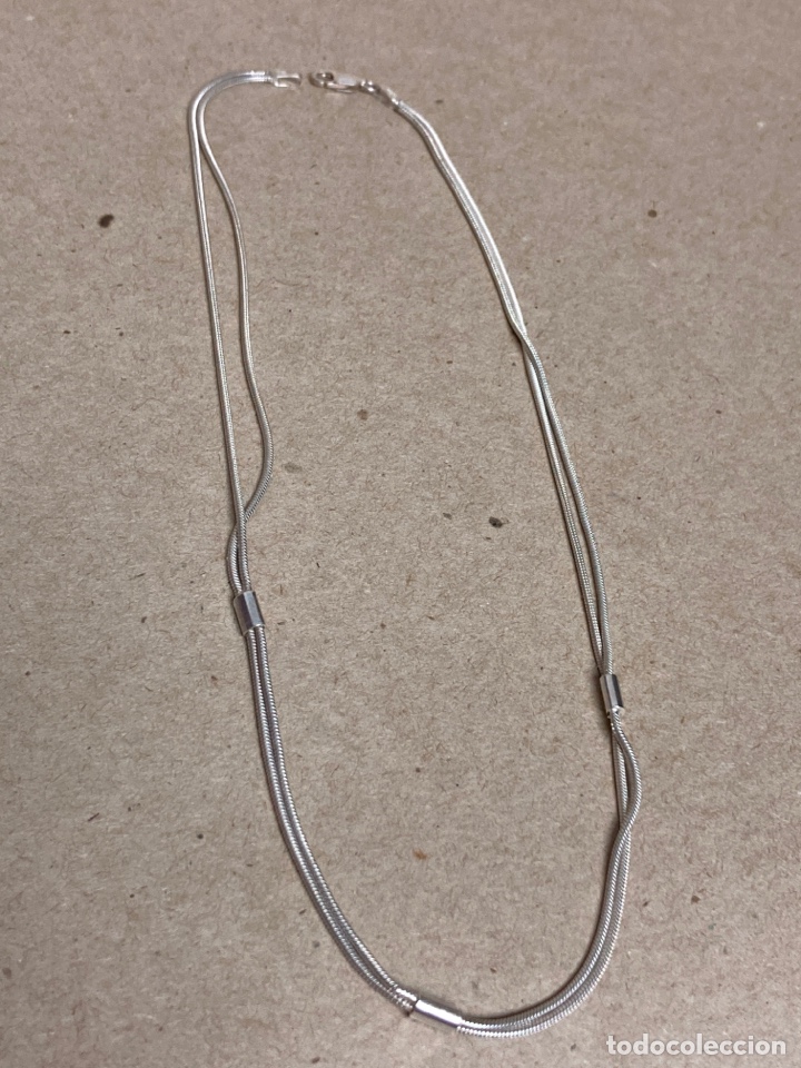 Joyeria: Gargantilla de plata con doble cadena - Foto 1