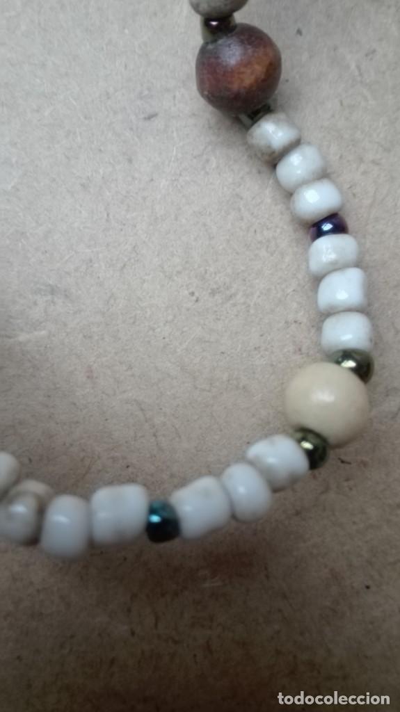 Joyeria: Collar con cuentas de porcelana y madera - Foto 2