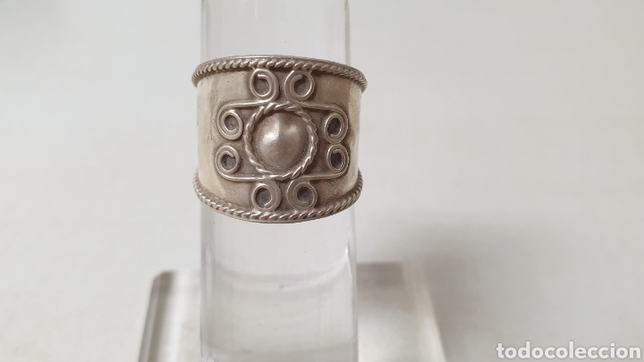 Joyeria: ANILLO ANCHO DE PLATA DE LEY CONTRASTE - Foto 1