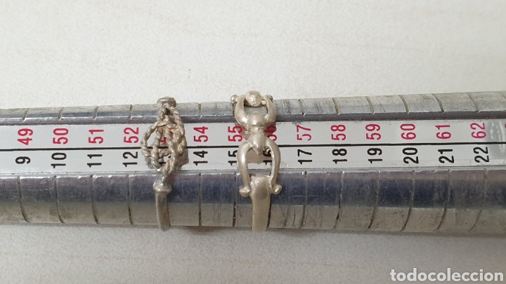 Joyeria: 2 ANILLOS DE PLATA DE LEY - Foto 2