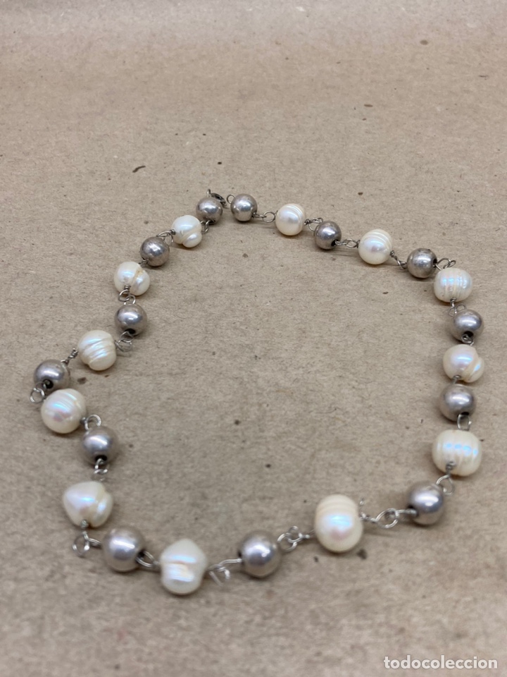 Joyeria: Pulsera de plata y perlas naturales - Foto 2