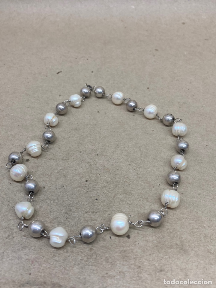 Joyeria: Pulsera de plata y perlas naturales - Foto 1