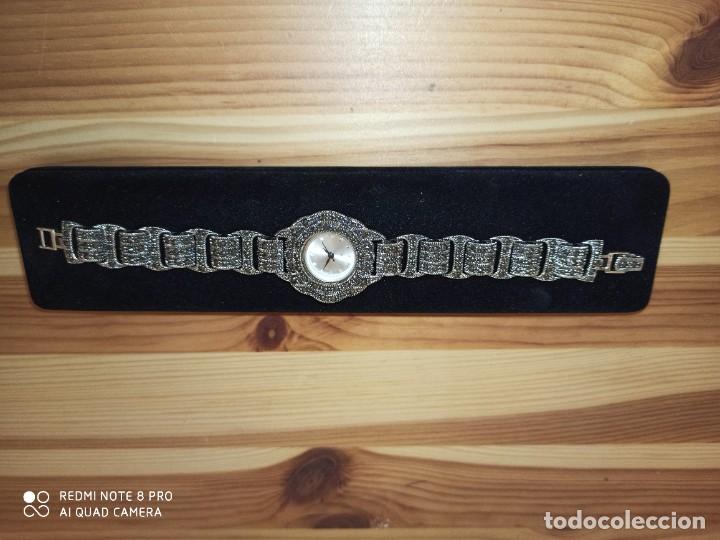 Joyeria: Reloj de plata y marcasitas. - Foto 3