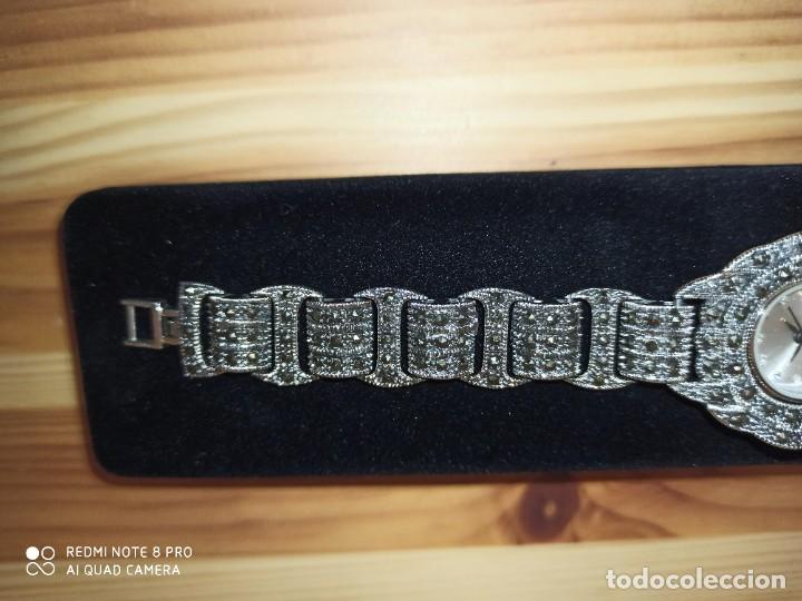 Joyeria: Reloj de plata y marcasitas. - Foto 4