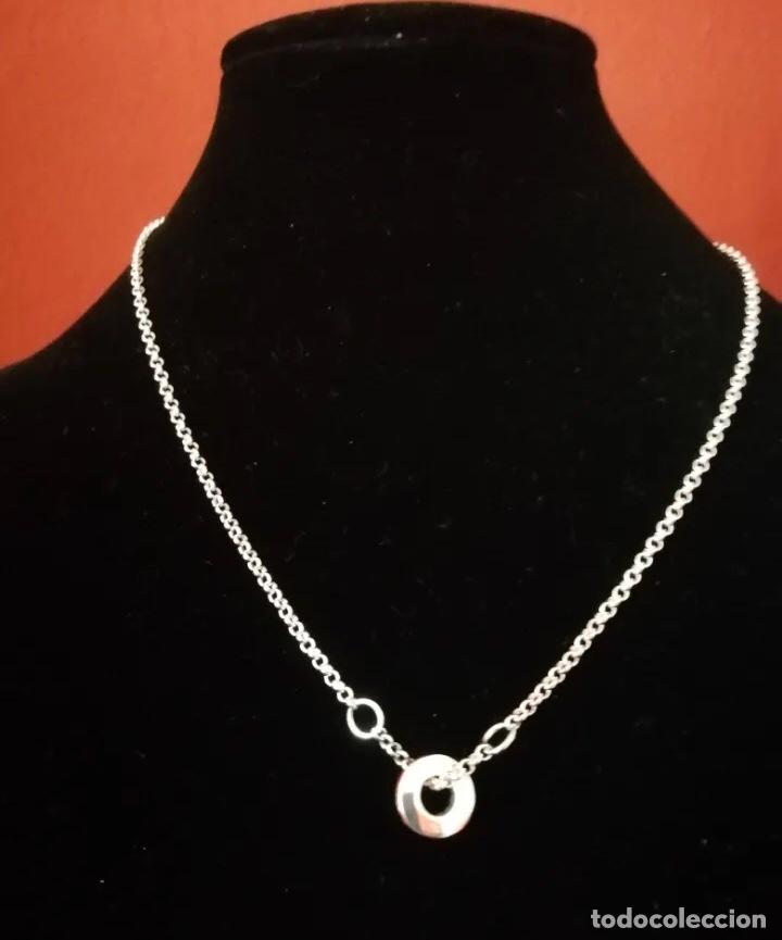 Joyeria: GARGANTILLA DE PLATA DE LEY CON ESMALTE ROJO. CIRCULO - Foto 2
