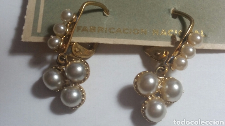 Joyeria: Pendientes A&Ntilde;OS 40 perlas marca INDRA sin uso - Foto 1