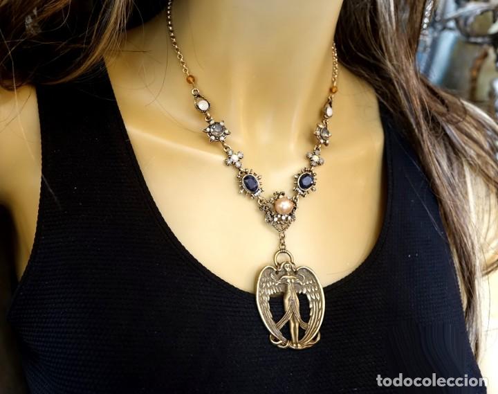 Joyeria: COLLAR BARROCO CON ANGEL ALAS ABIERTAS - Foto 1
