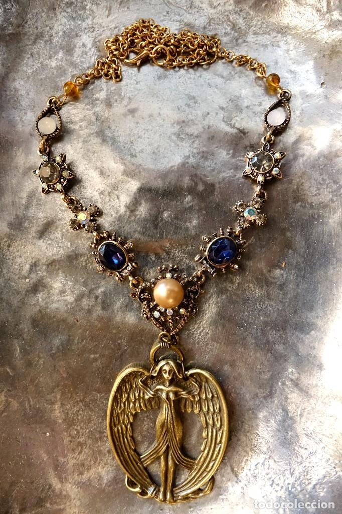 Joyeria: COLLAR BARROCO CON ANGEL ALAS ABIERTAS - Foto 6