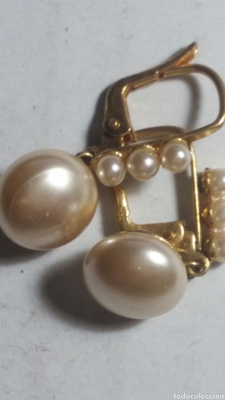Joyeria: Pendientes a&ntilde;os 40 perlas MARCA INDRA - Foto 1