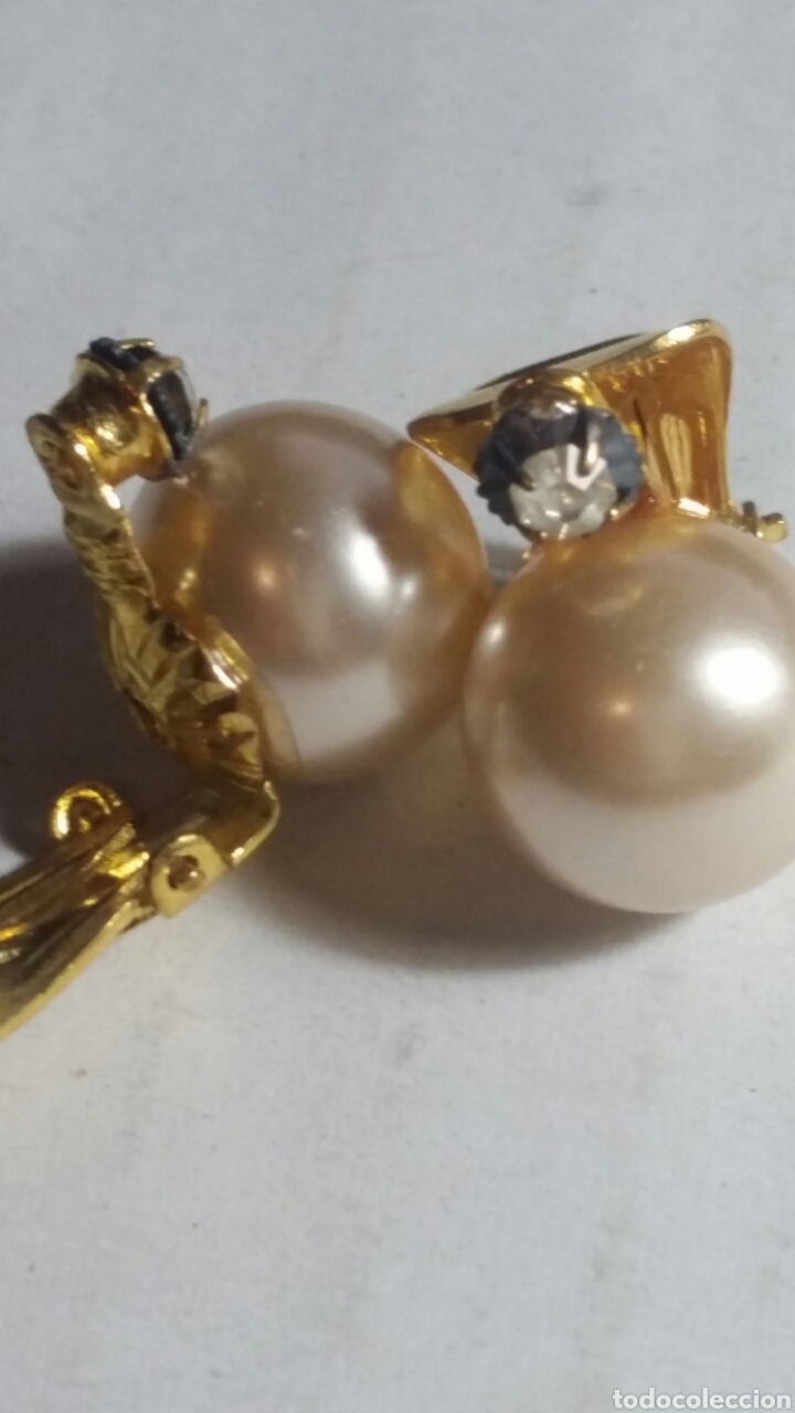 Joyeria: Pendientes a&ntilde;os 40 perlas MARCA INDRA - Foto 2