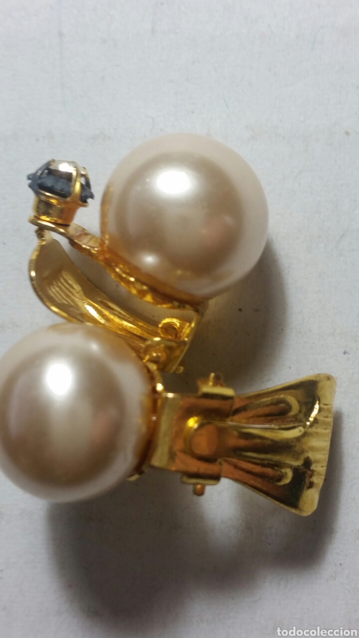 Joyeria: Pendientes a&ntilde;os 40 perlas MARCA INDRA - Foto 1