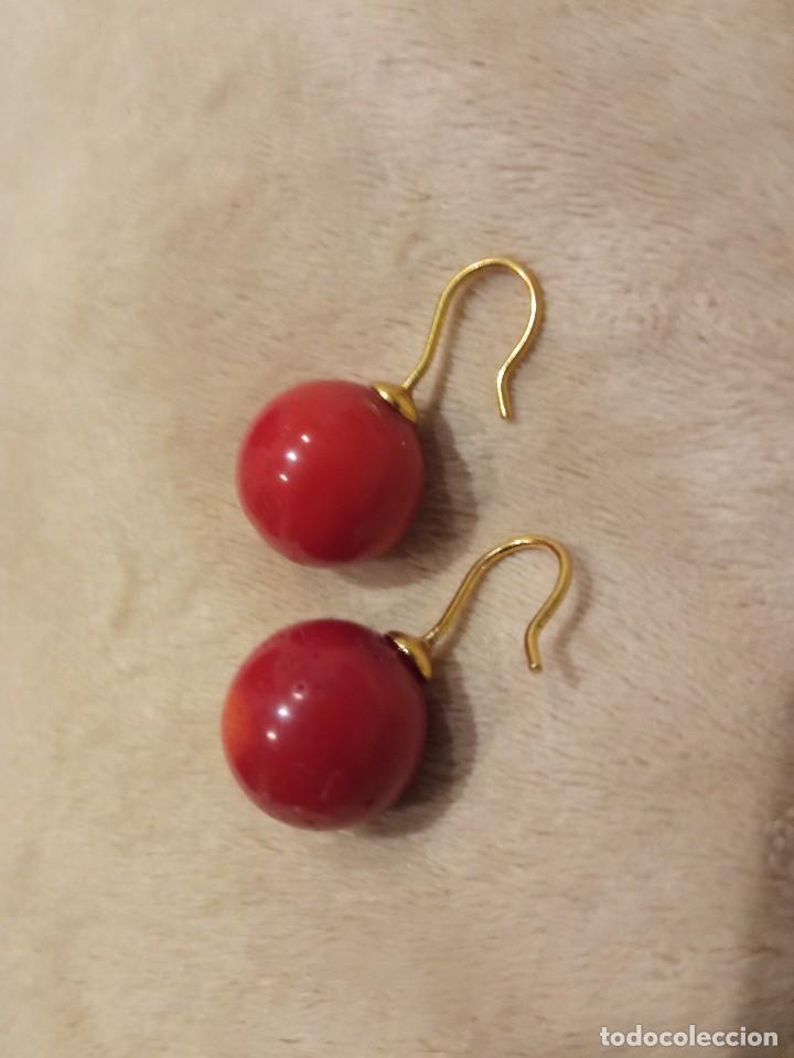 Joyeria: Pendientes de coral rojo - Foto 1