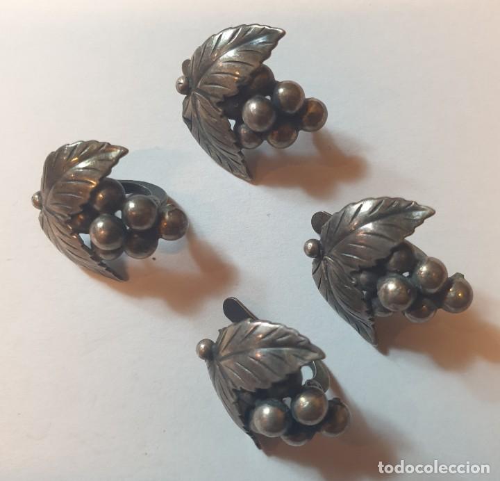 Joyeria: dos pares de pendientes, racimo de uva. - Foto 1