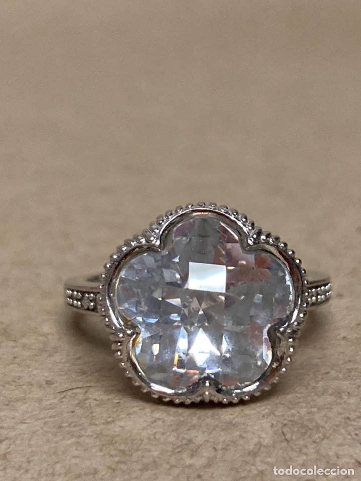 Joyeria: Sortija de plata con circonitas/S56 - Foto 4